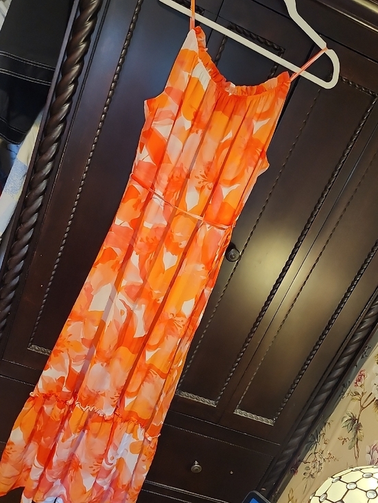 Nicole Miller Dresses & Skirts - Nicole Miller Orange Floral Maxi Dress